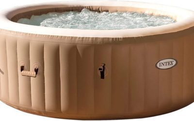 Test du spa Intex Pure Spa Sahara 6 places : détente pure en beige