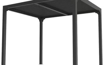 Test de la pergola bioclimatique Habrita Foresta : lames mobiles anthracite