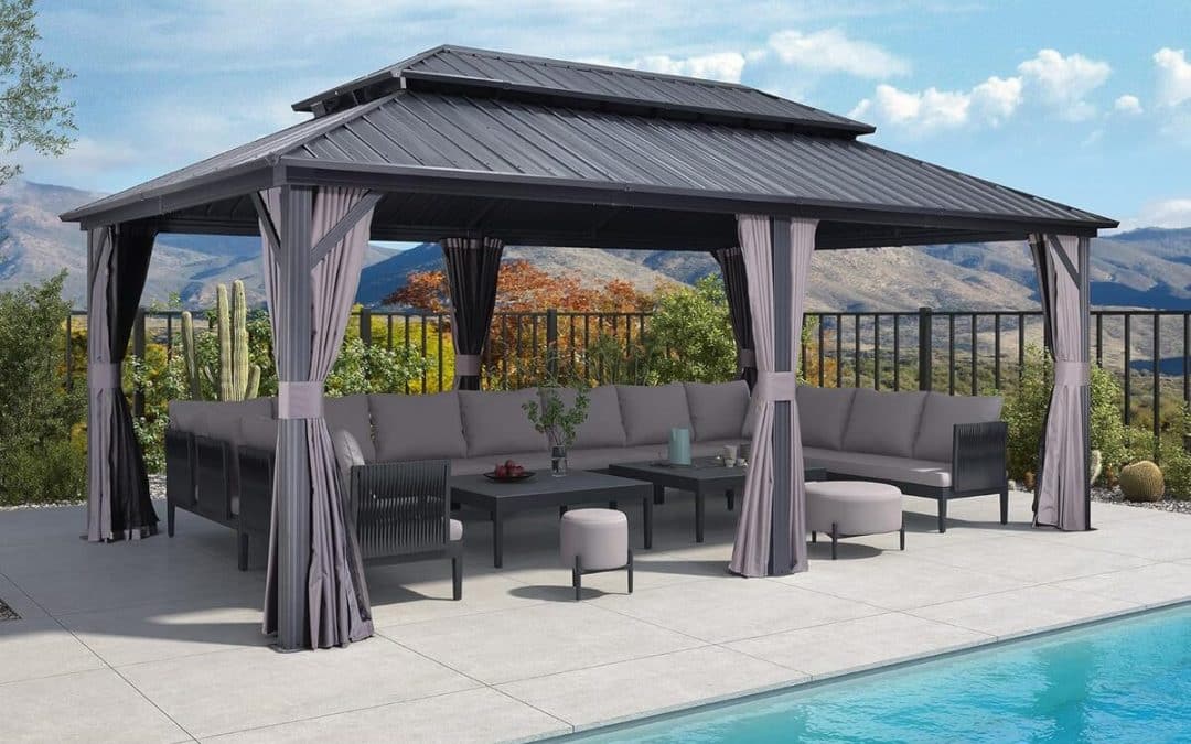 Test de la tonnelle Purple Leaf pour jardin : design et praticité