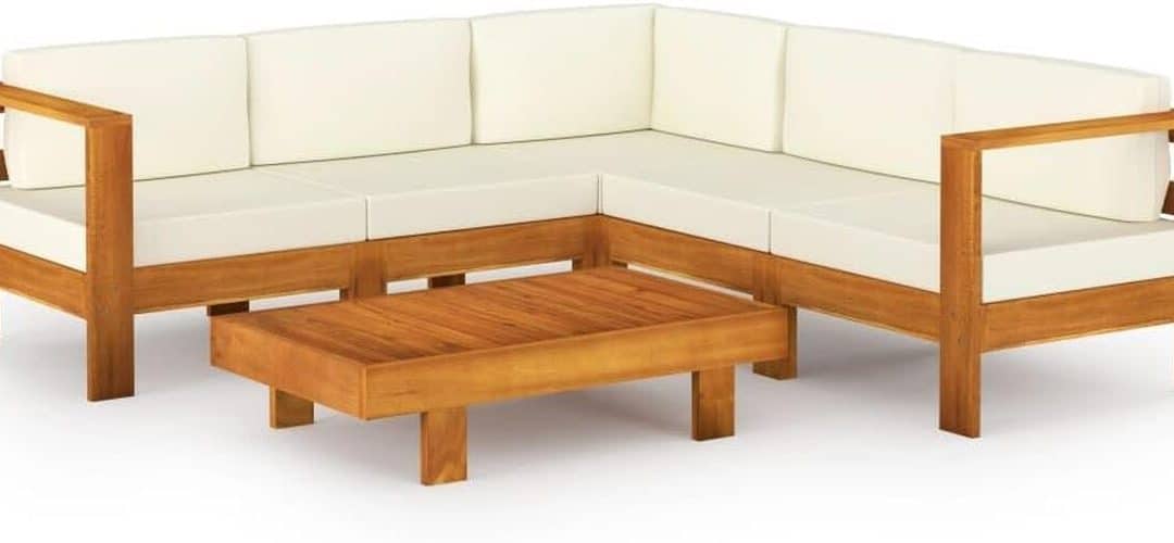 Test du salon de jardin vidaXL : bois d'acacia élégant pour votre terrasse