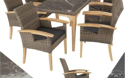 Test : salon de jardin TecTake® en poly rotin pour 8 personnes