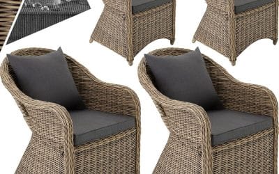 Test du mobilier de jardin TecTake : ensemble de fauteuils confortables