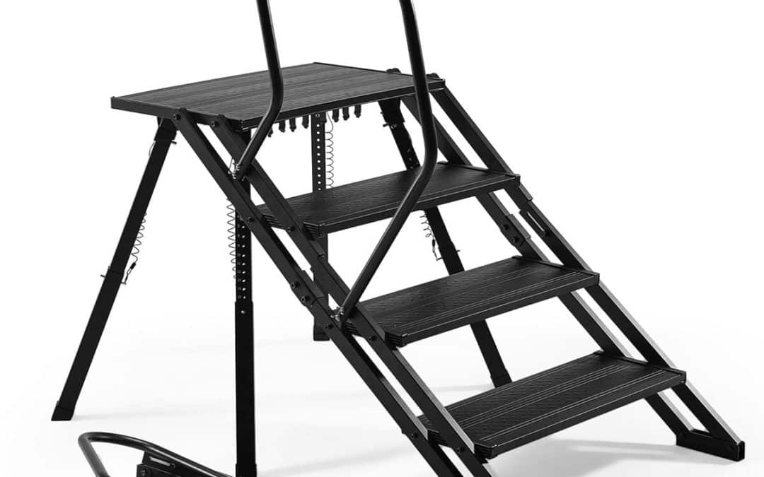 Test : escalier pliable en aluminium pour camping-car