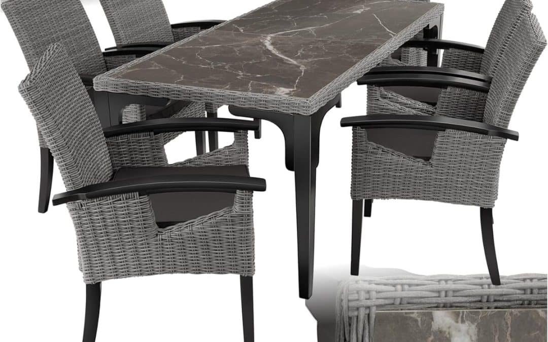 Test : salon de jardin TecTake® en poly rotin pour 6 personnes