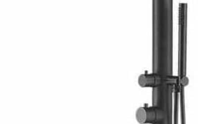Test : douche de piscine Sined PULA en inox 316 noir satiné
