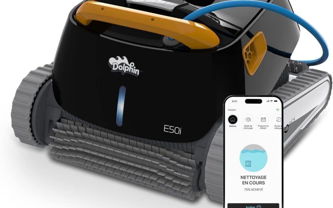 Test du Dolphin E50i : robot nettoyeur de piscine électrique