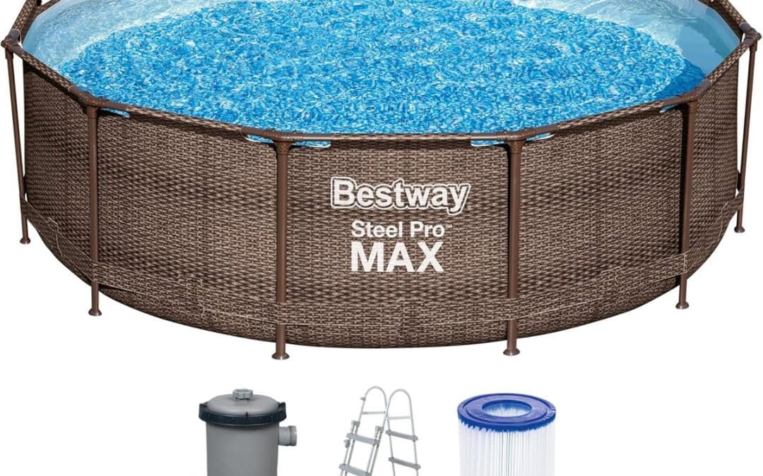Test : piscine hors sol Bestway Steel Pro Max effet rotin