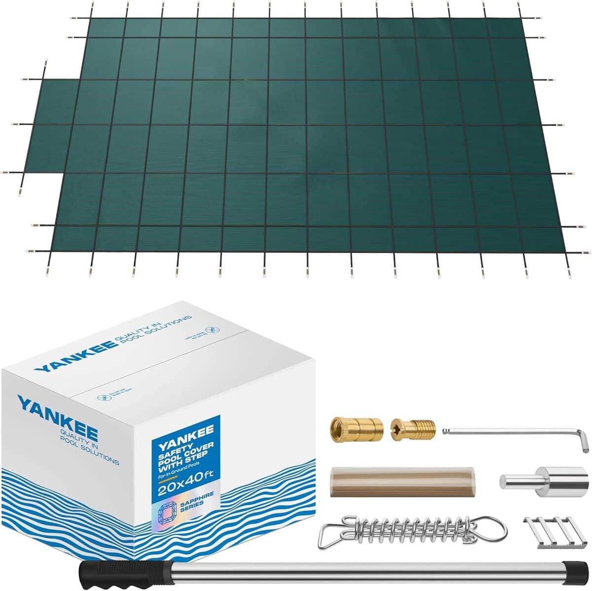 Kit de réparation de couverture de sécurité pour piscine en maille