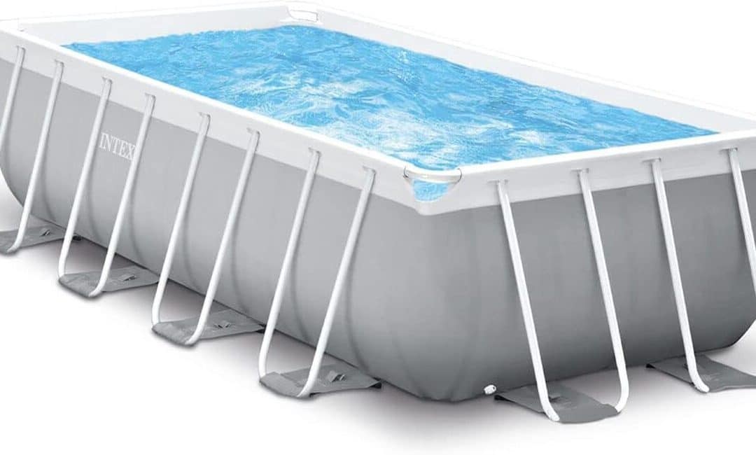 Test de la piscine rectangulaire Intex Prism Frame 4x2x1 m