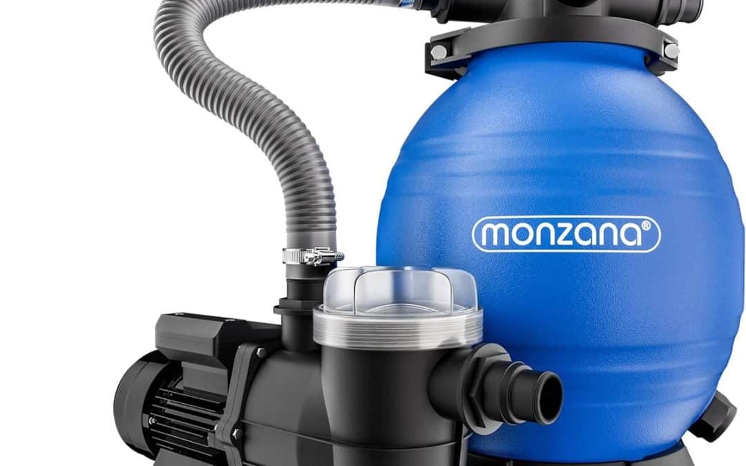 Test du système de filtre à sable Monzana® 400W pour piscine