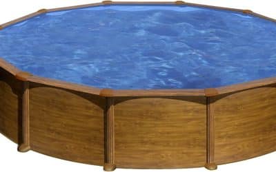 Test Gre KITPR558WO : piscine hors-sol en acier imitation bois