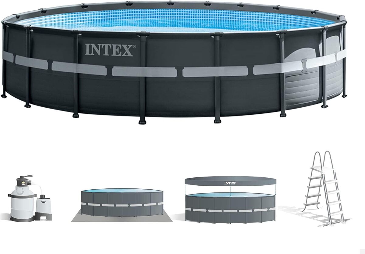 Piscine Intex 1,8 M Avec Auvent Et Brumisateur – Protection UV 50+, Montage Rapide, Capacité 840 L