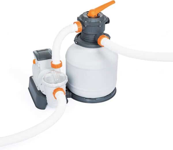 Bestway 58499 Pompe de filtration à sable pour piscine hors sol Portée 8,327 l/h