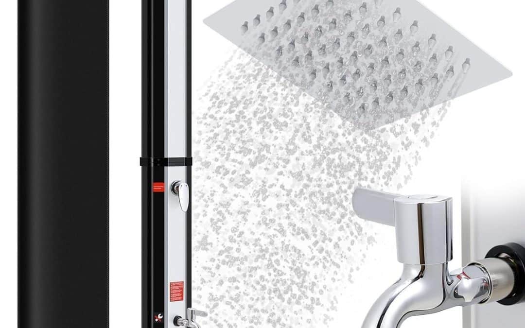 Test de la douche solaire 60L : performance et praticité pour votre jardin