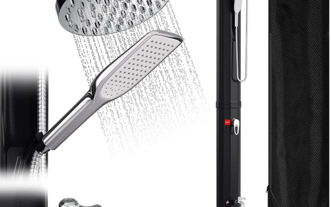 Test de la douche solaire Herrselsam 40 l : eau chaude sans raccordement électrique