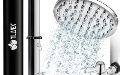 Test de la douche solaire tillvex 20 litres : autonomie et efficacité au jardin