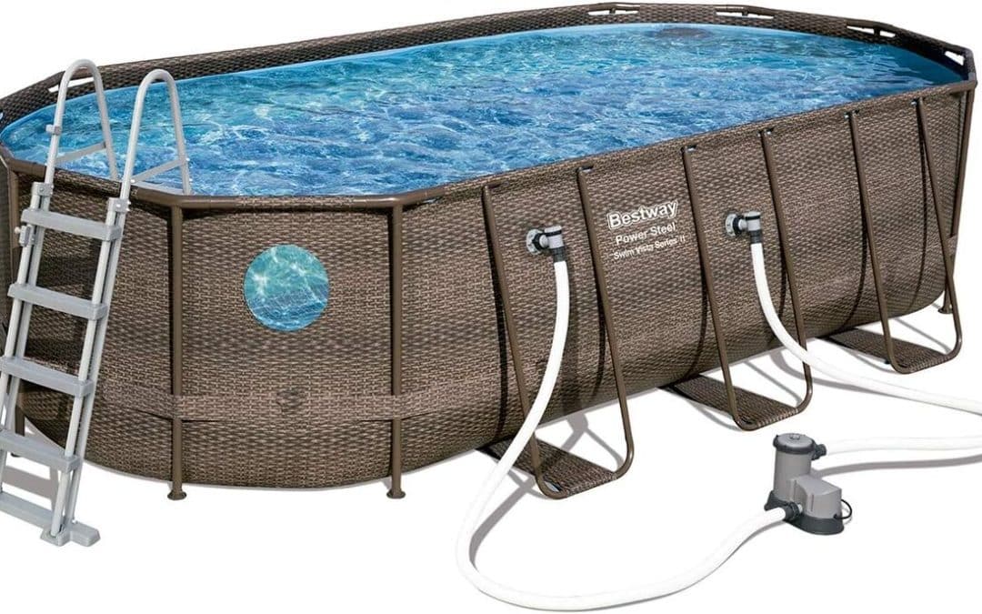 Test de la piscine Bestway Power Steel Swim Vista : performance et design rotin
