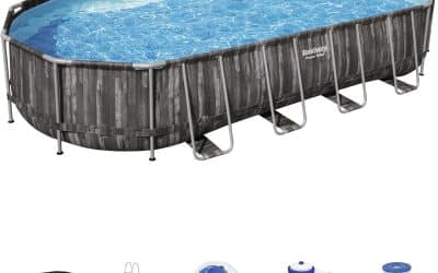 Test de la piscine hors sol Bestway Power Steel™ ovale bois