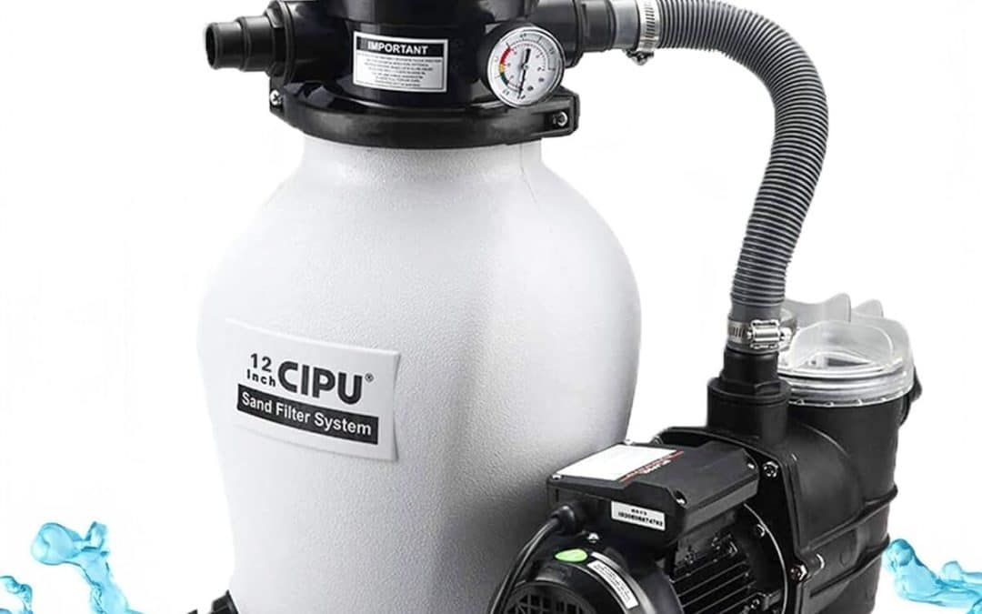 Test du système de filtre à sable CIPU 30, 5 cm - Performance et efficacité pour piscines hors sol