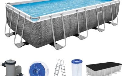 Test : piscine Bestway Power Steel Frame aspect rotin
