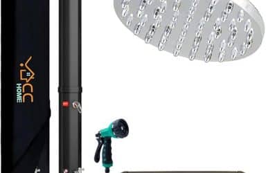 Test de la CCLIFE : douche solaire 40L avec pommeau réglable