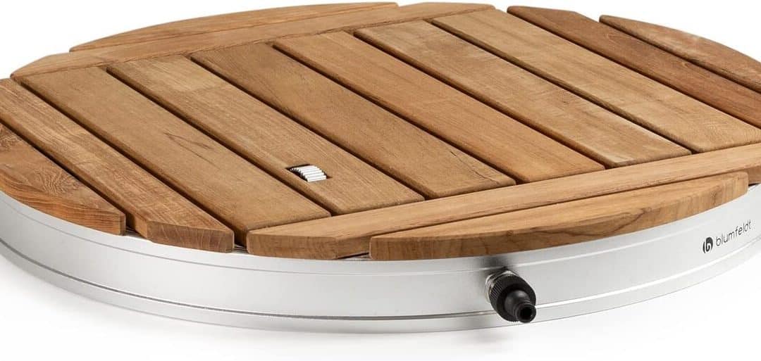 Test de la douche de jardin blumfeldt : un modèle 4M résistant UV et gel