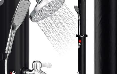 Test de la douche solaire Randaco : eau chaude sans électricité