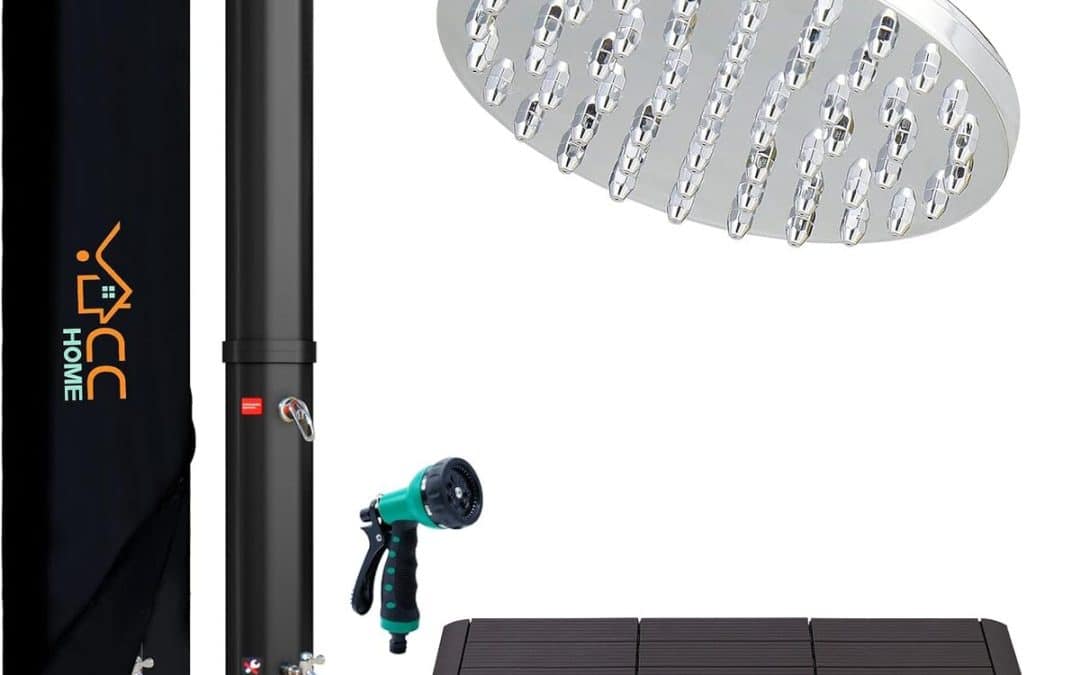 Test : douche solaire CCLIFE 35 litres pour jardin et piscine