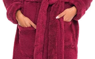 Avis : peignoir en polaire Alexander Del Rossa pour femme