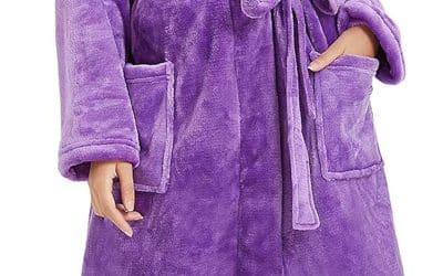 Avis : peignoir en polaire Heartnice violet XXL/3XL