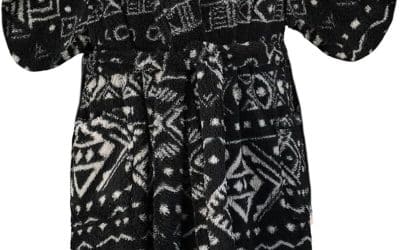 Avis : peignoir moelleux Mad Dog en polaire Sherpa – géométrique aztèque noir