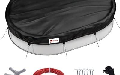 Test de la bâche d’hiver iBirdie 500D pour piscine ovale