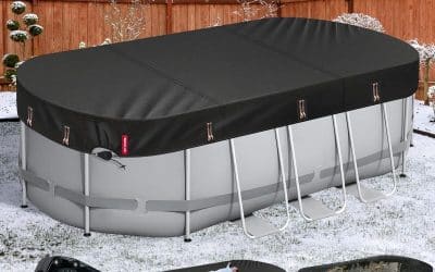 Test de la bâche d’hiver ovale QH.HOME pour piscine 3, 7 x 7, 3 m