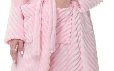 Test du peignoir Yurhap polaire rose : douceur et confort