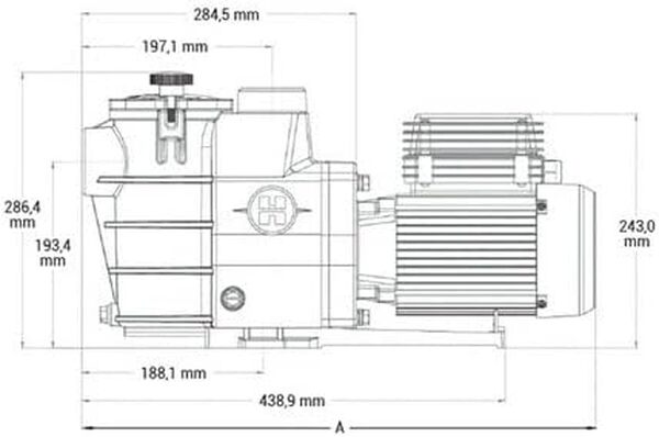 Hayward Max Flo - SP2811XE161 - Pompe à filtration monophasée, 1 CV