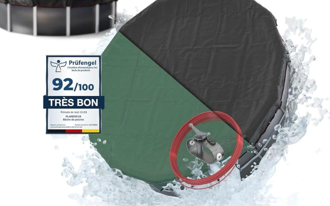 Test de la bâche piscine ronde Planenfux résistante et solaire