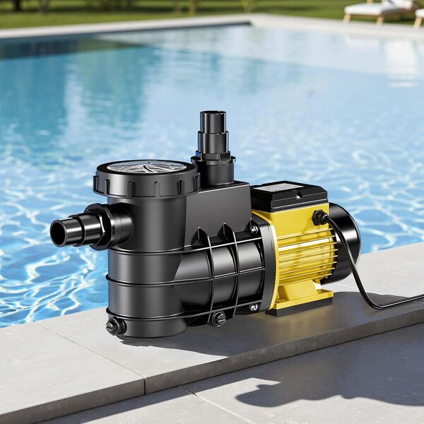 SunSun Pompe piscine 220 W – Débit 5000 l/h – Hauteur refoulement 5,5 m – Pompe de filtration et de circulation pour Filtre Eau – Pool Whirlpool Bain remous Jardin