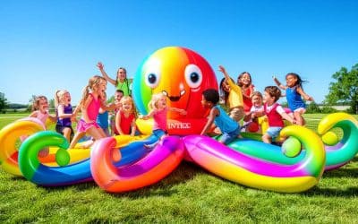 Aire de jeux gonflable Intex Pieuvre pour enfants