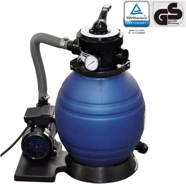 vidaXL Pompe à Filtre à Sable de Piscine Système Filtration Jardin Bassin