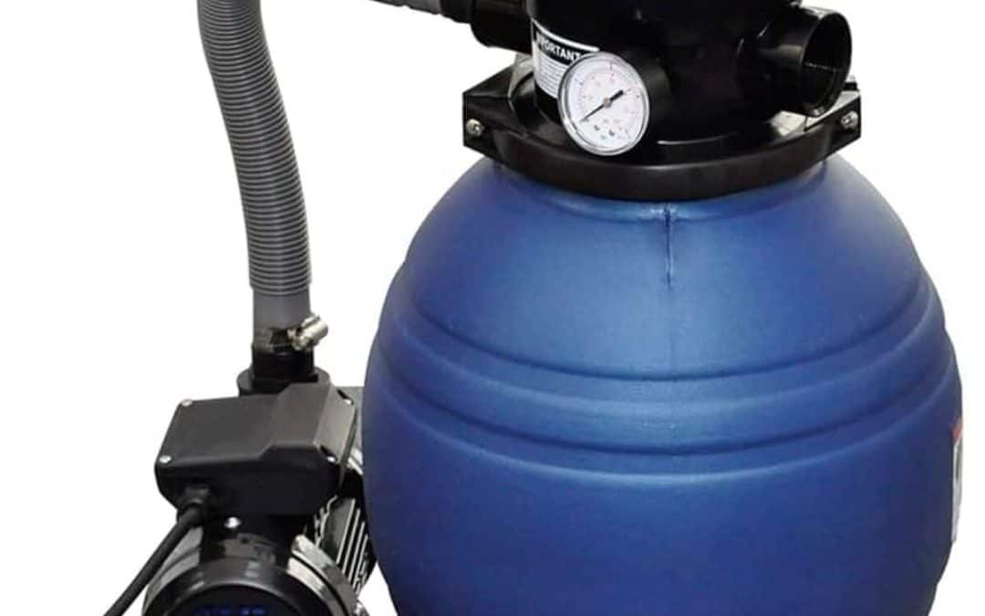 Pompe Filtre à Sable Piscine VidaXL - Débit 16 800 L/h, Réservoir 46 Cm, 1000 W - Pour Piscine Hors-sol, Connexion 38 Mm