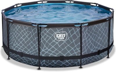 Test piscine EXIT TOYS Stone รธ360 : design unique et profondeur remarquable