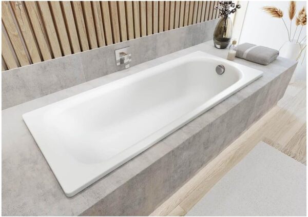 Baignoire en acier Saniform Plus, Kaldewei 373-1, 170 x 75 cm, blanche