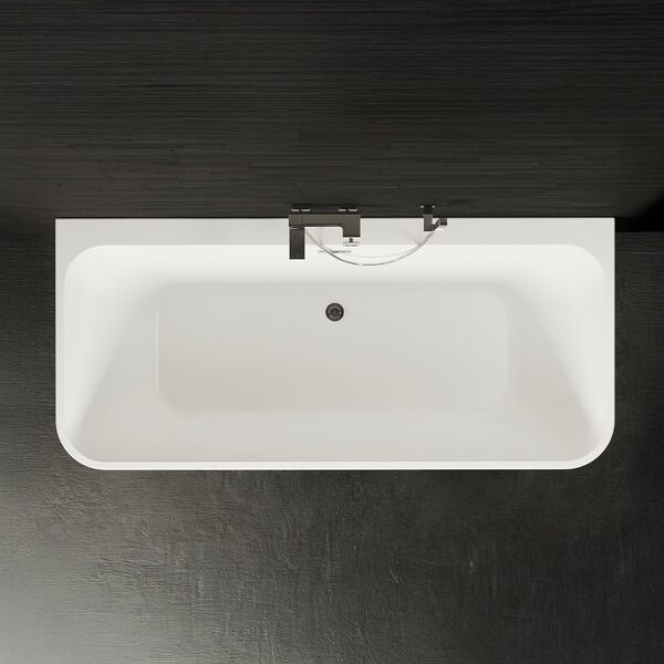 Baignoire Ilot Mint 170 blanche 170 x81 x57 cm, by SPALINA