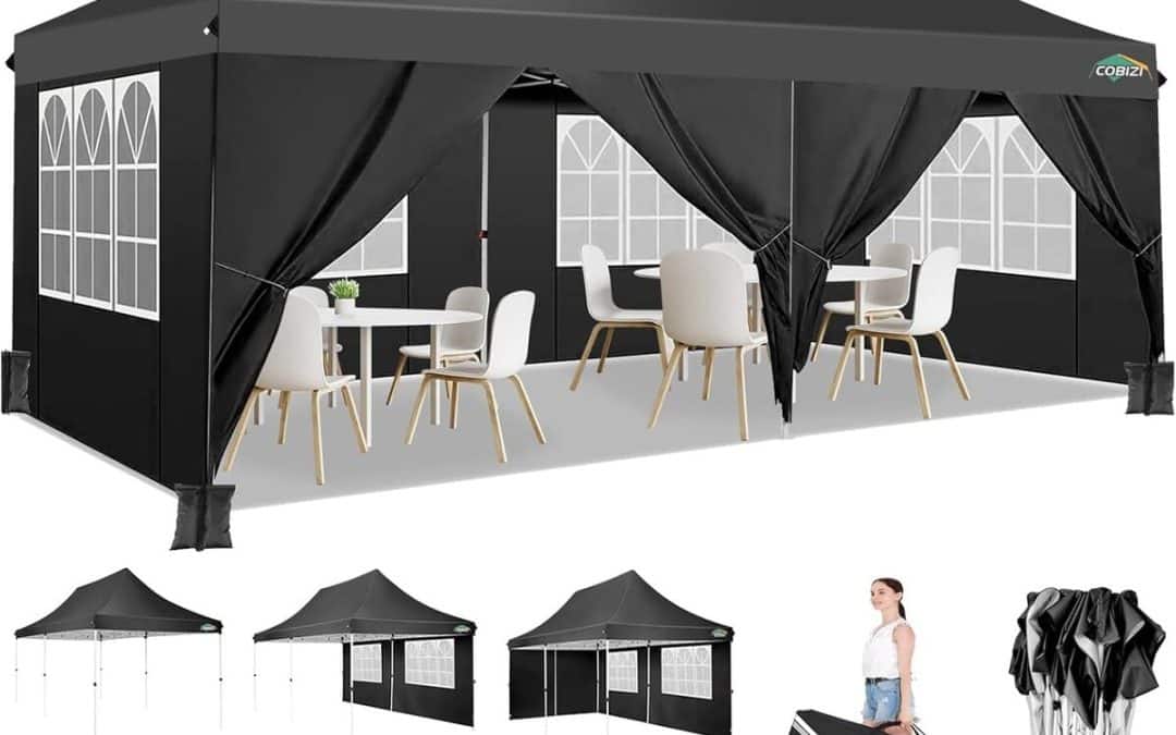 Test : cobizi tonnelle pliable 3x6m, étanche et stable pour jardin