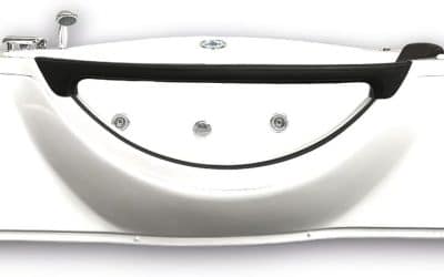 Test de la baignoire balnéo massante Jungle 180 x 96 cm angle chromothérapie