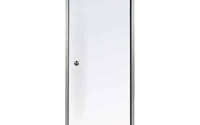 Test de la porte hammam Desineo 70 x 190 cm en aluminium