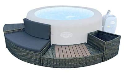 Test du habillage spa rond Bestway en rotin brun 180 cm