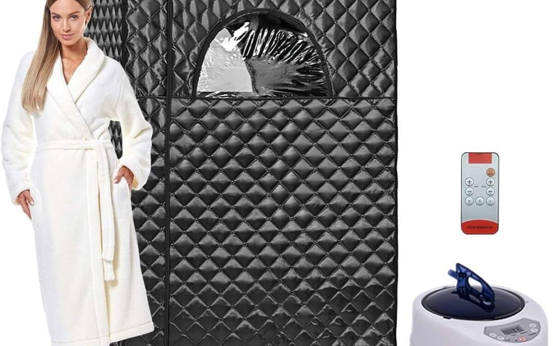 Test : sauna portable pliable 1000 W cabine noire et télécommande